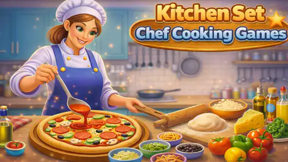 Kitchen Set Chef Cooking Games