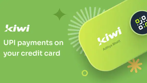 Kiwi: Cashback + UPI on Credit