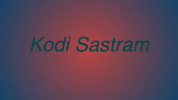 Kodi Sastram