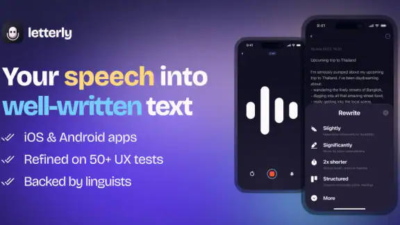 Letterly: Write by Voice & AI