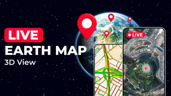 Live Earth Map: 3D View