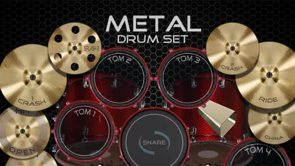 Metal Real Drum Set