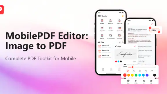 MobilePDF Editor: Image to PDF