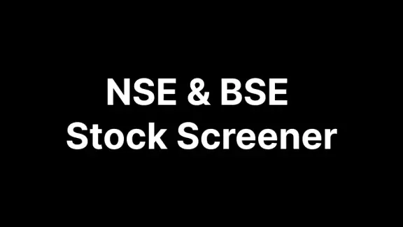NSE & BSE Stock Screener