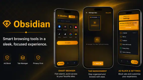 Obsidian: Private Browser