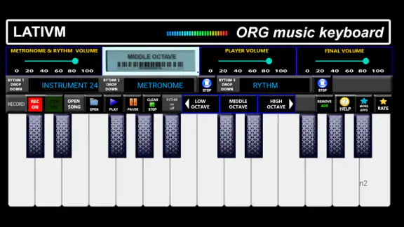 ORG Music Keyboard Simulator