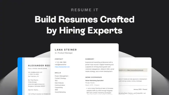 ResumeIT : AI CV Maker App