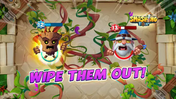Smashing Four: 1v1 लड़ाई कार्ड