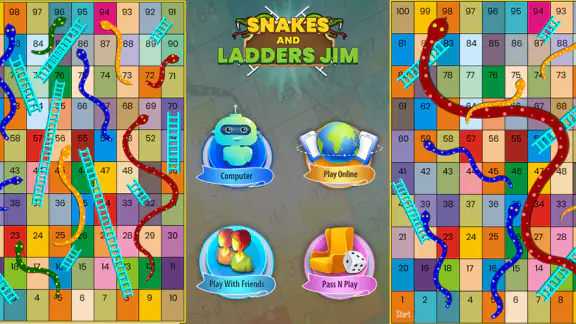 snakes and ladders Jim Game