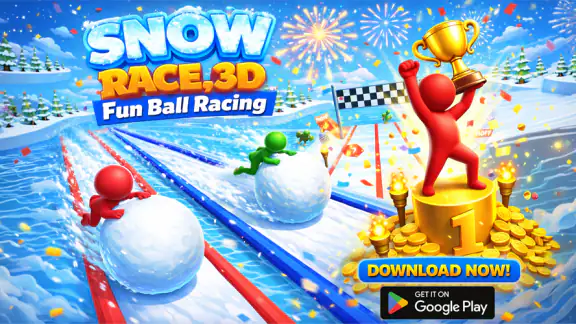 Snow Race 3D: Fun Ball Racing