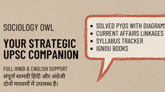 Sociology OWL: Notes Book UPSC