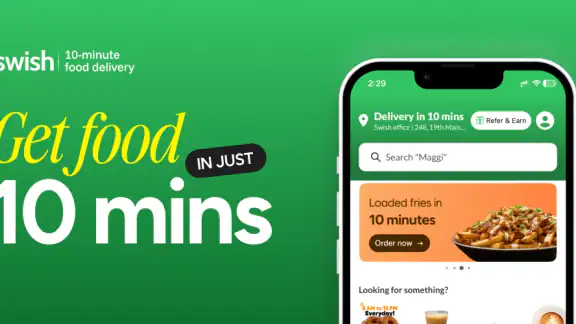 Swish: 10-Min Food Delivery