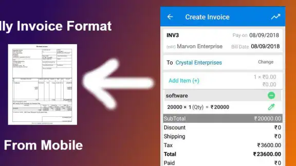 Tally Invoice GST Billing App