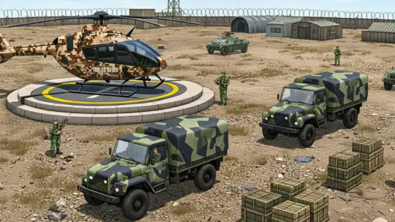 US Army Truck 3D Military Game