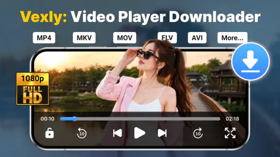 Vexly: Video Player Downloader