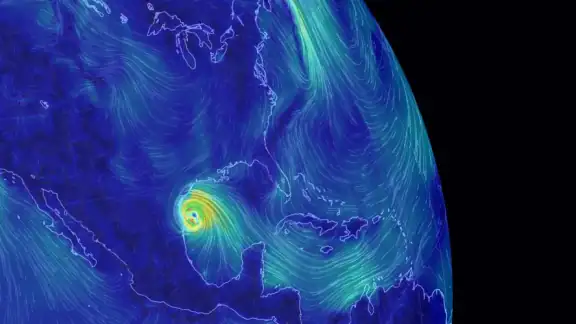 Wind Map Hurricane Tracker, 3D