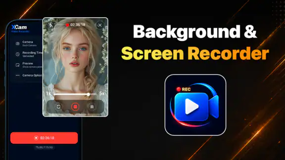 xCam बैकग्राउंड रिकॉर्डर