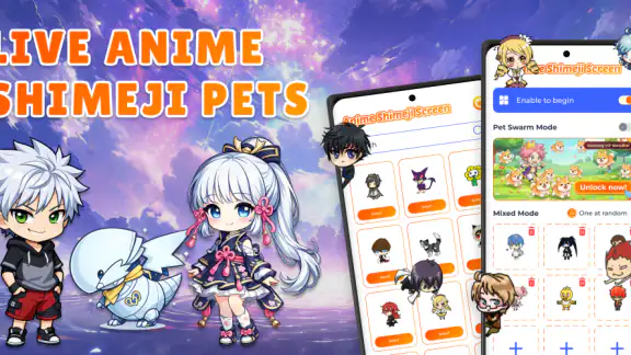 Anime Shimeji Pets On Screen