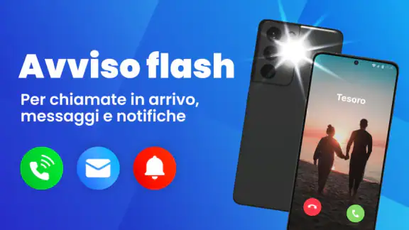 Avviso flash su chiamate e SMS