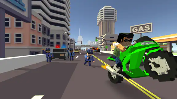 Blocky Moto Racing: Bike Rider
