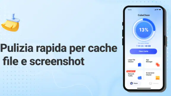 CubeClean: Pulizia Rapida