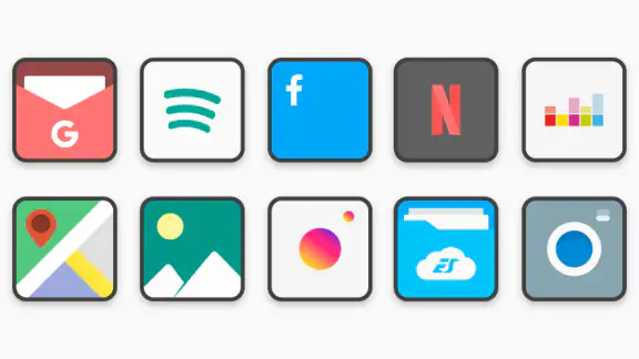 Flat Square - Icon Pack