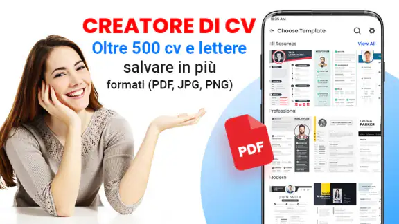 PDF lavoro CV creatore