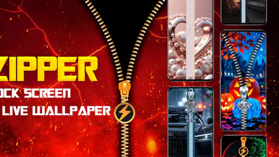Zipper Lock Screen & Wallpaper