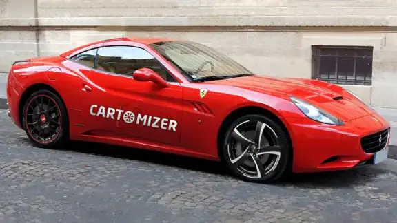 Cartomizer-車のホイールを視覚化する