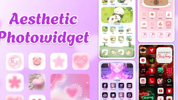 Cute theme かわいい美的壁紙テーマウィジェット
