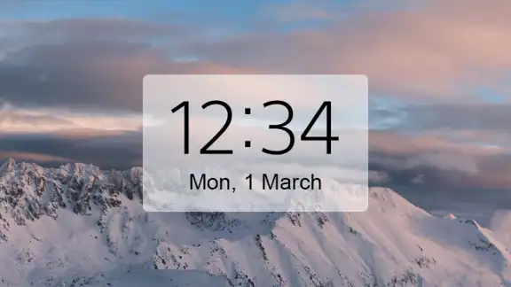 Digital Clock & Weather Widget