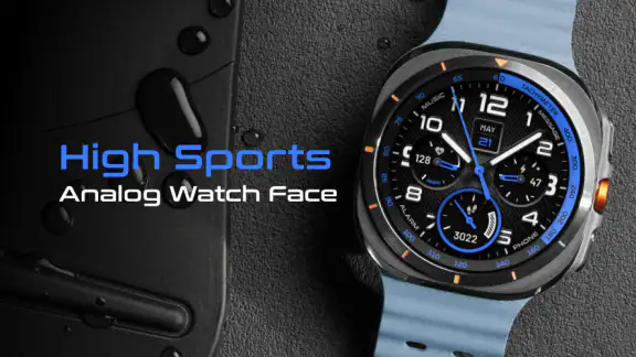 High Sports Analog Watch Face