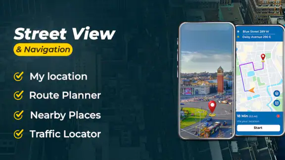 Street View Map Navigation App