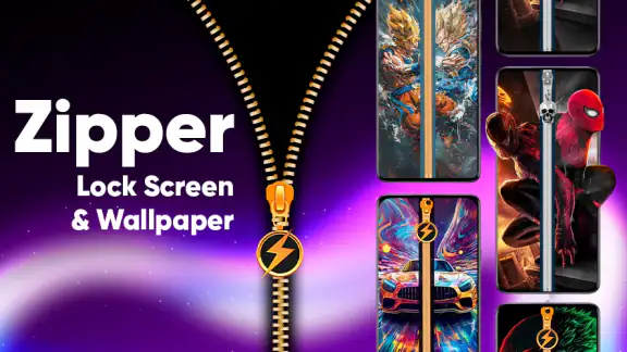 Zipper Lock Screen & Wallpaper