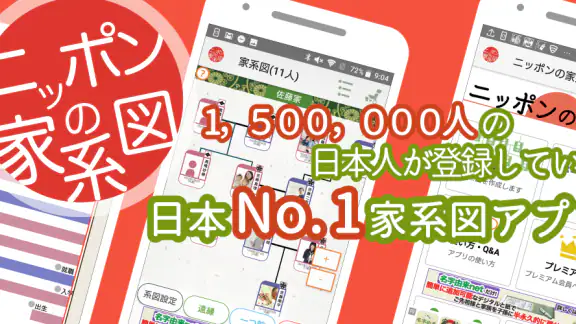 つながるニッポンの家系図