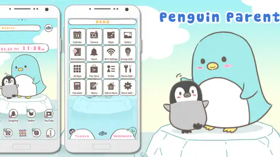 ペンギンの親子 テーマ