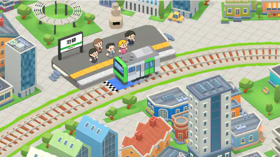 ワクワク電車ライフ - 街を発展!車掌ゲーム