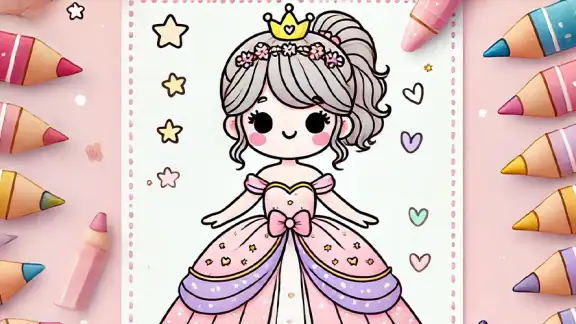 子供のためのプリンセス・カラーリング