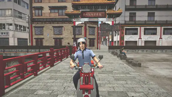 日本郵便配達バイクシミュレーター長崎編