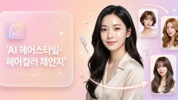 AI 얼굴형 분석: 헤어스타일, 퍼스널 컬러 진단