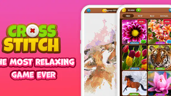 Cross Stitch: Coloring Art