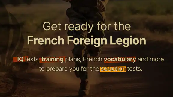 French Foreign Legion Training