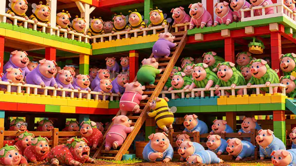 Piggy Escape: 동물주차게임