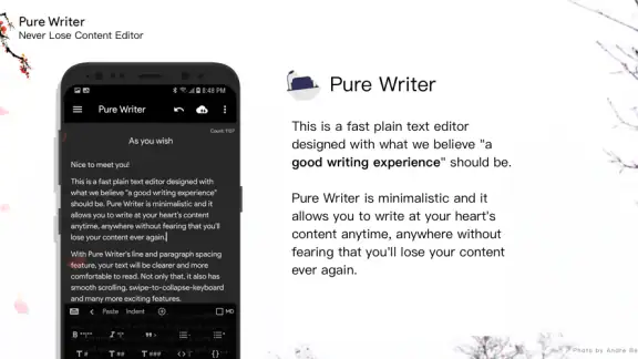 Pure Writer - 편집자, - 쓰기, 메모