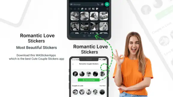 Romantic Kiss Stickers