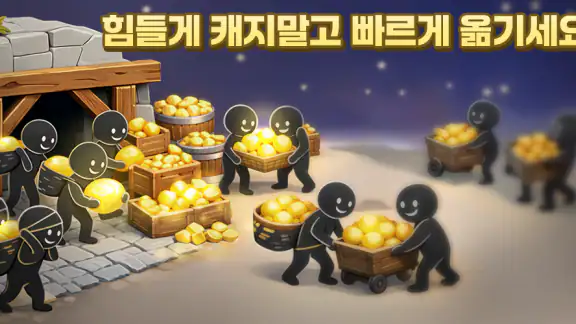 금털기 - 자동 금캐기하여 금한돈 만들기