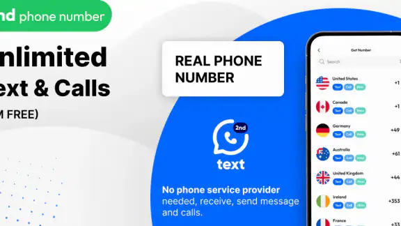 둘째 전화번호 - 무료국제전화 메시지 Text Call