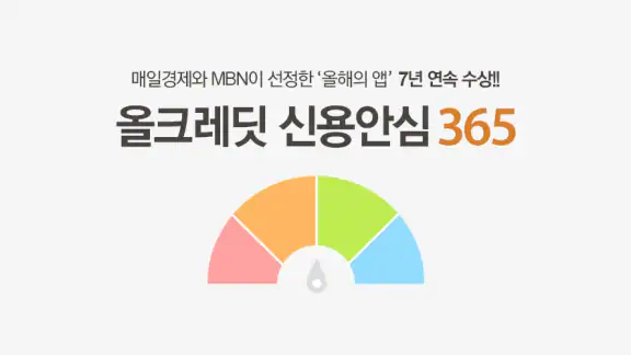 올크레딧 신용안심365 - 은행, 대출, 신용점수조회