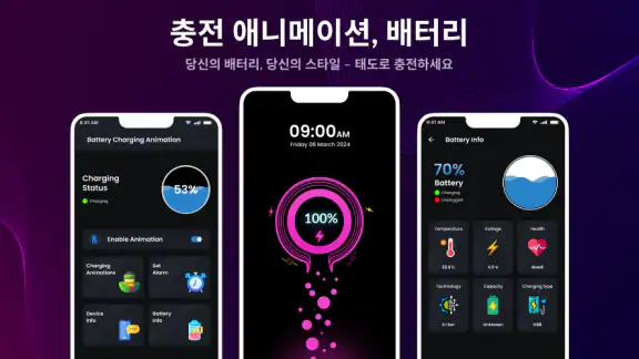 충전 애니메이션, 배터리