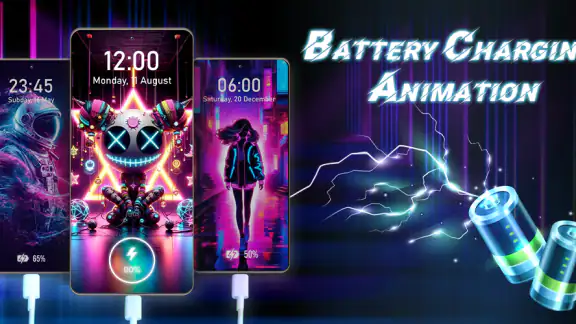 Battery Charging Animation Art